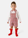 Baby Boy Sergio Collection 2-Piece Romper Set - Red
