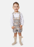 Baby Boy Kristian Collection 2-Piece Romper Set - Beige