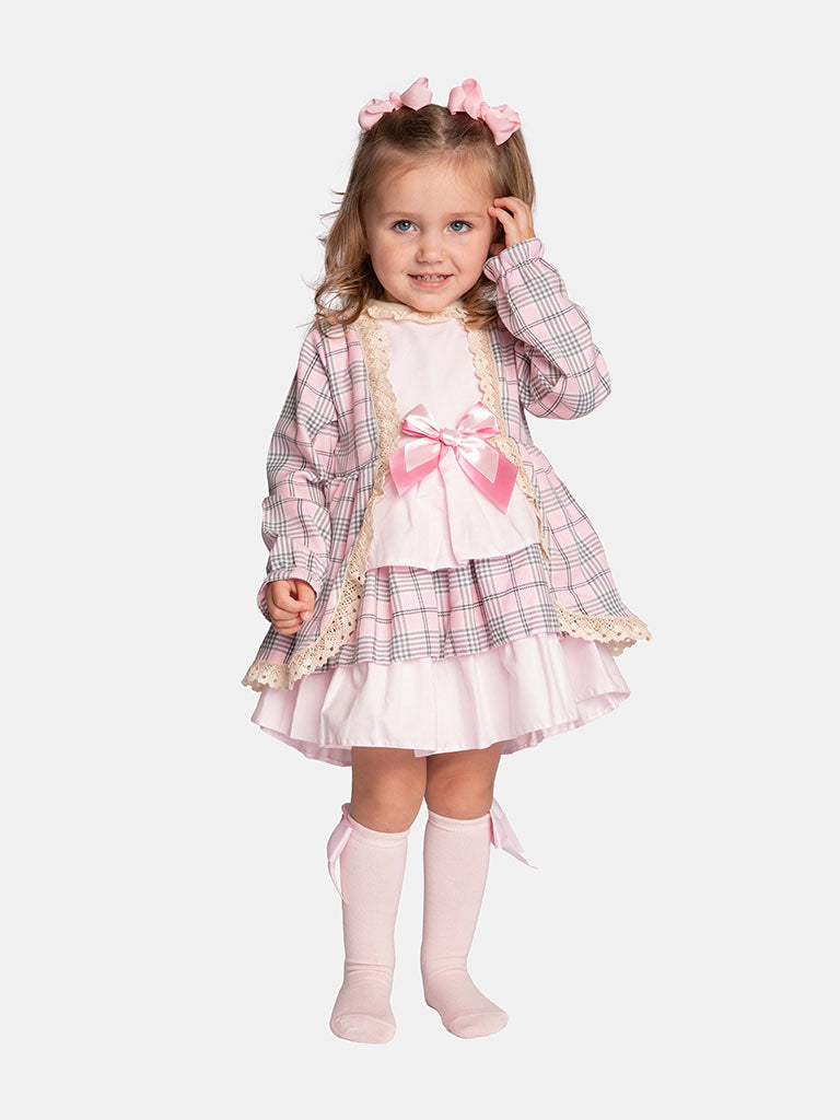 Baby Girl Alice Collection Tartan Dress - Pink