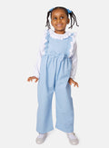 Baby Girl Amaya Collection Spanish 2-Piece Dungarees Set - Blue