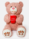 Milkshake Collection Jumbo Plush Teddy Bear - Dusty Pink