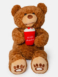 Milkshake Collection Jumbo Plush Teddy Bear - Brown