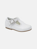Baby Boy Buckle Strap Shoes Dave Collection - White