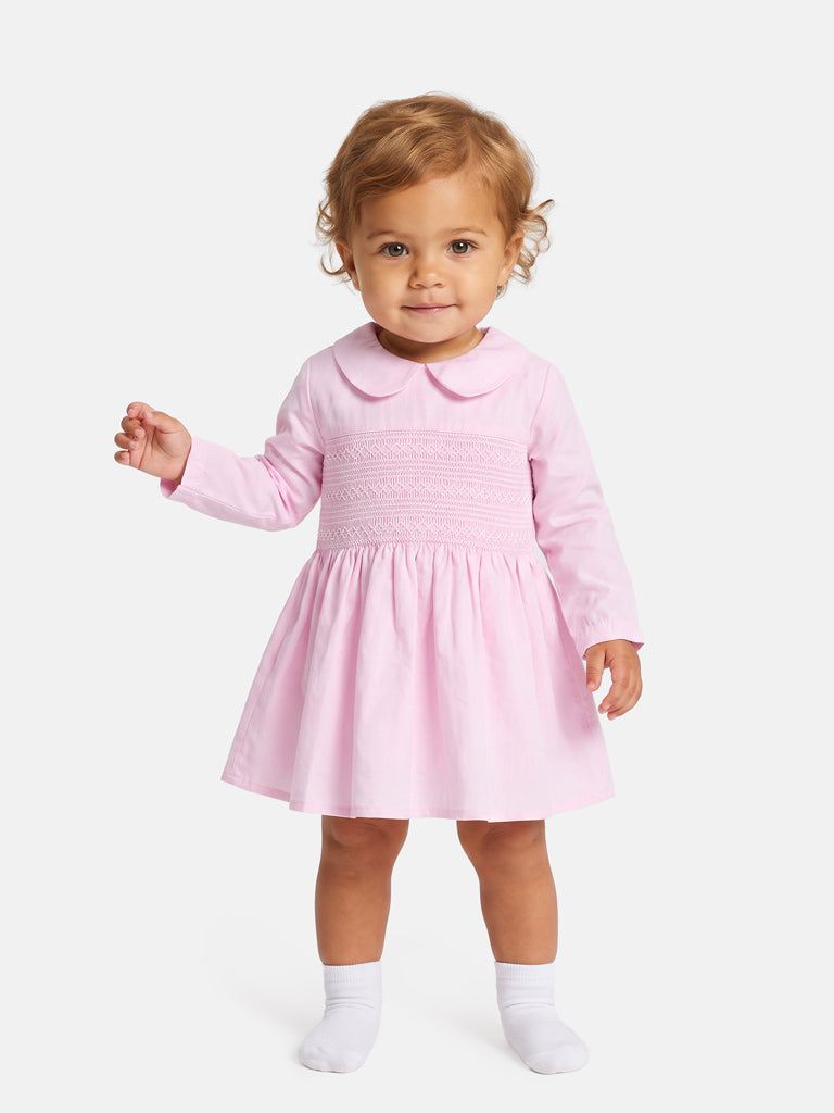 Girl Marissa Collection Smocked Dress Baby & Toddler - Baby Pink