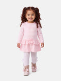 Baby Girl Carlota Collection Knitted Dress - Baby Pink