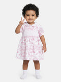 Baby Girl Smocked Summer Dress Safari Collection - Baby Pink