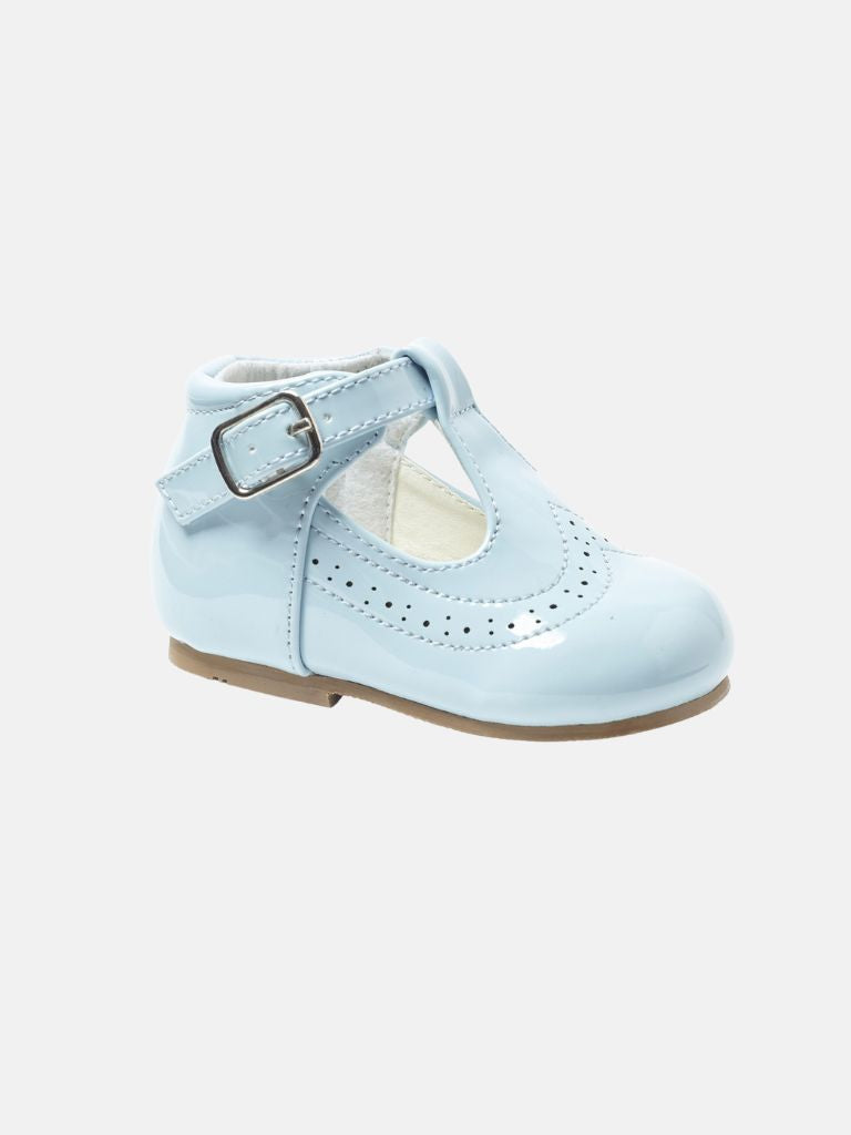 Baby Boy Buckle Strap Shoes Leo Collection- Baby Blue