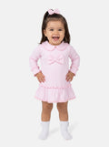 Baby Girl Eliana Collection Ruffle Trim Dress - Baby Pink