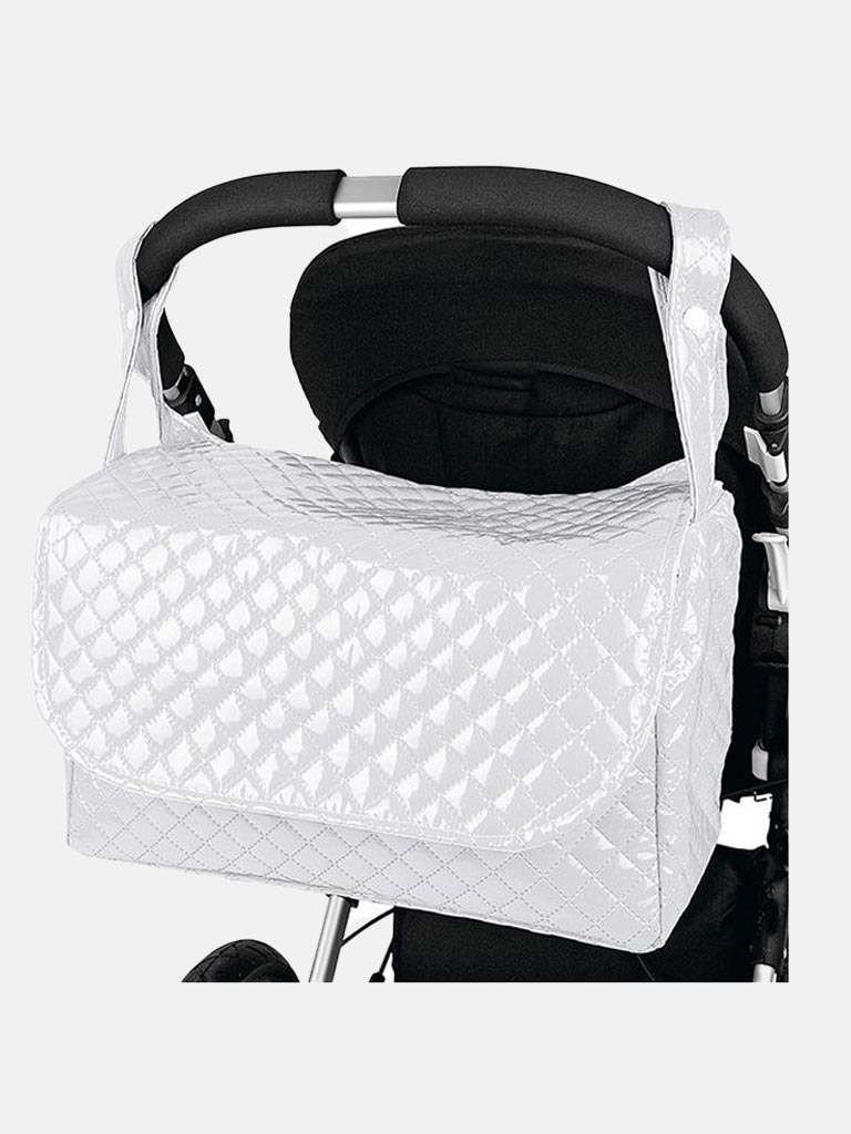 Baby Quilted Changing Bag - White