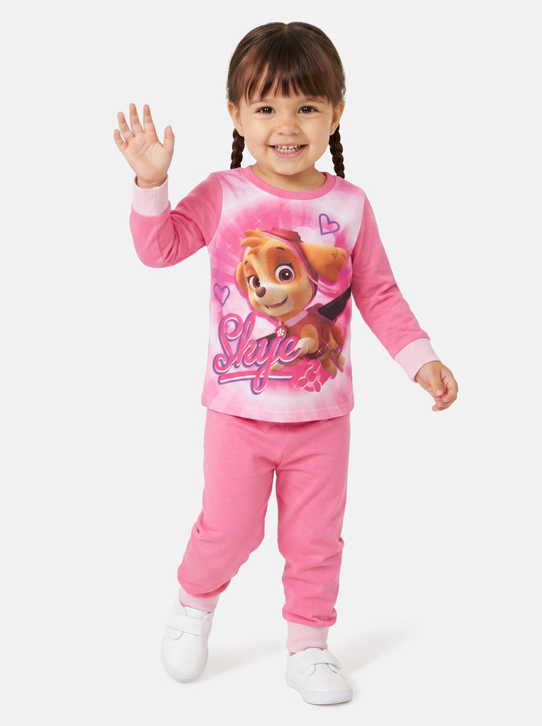 Paw Patrol Skye Baby Girl Long Pyjama Set - Pink