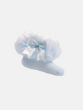 Baby Girl Tutu Frilly Ankle Socks - Baby Blue