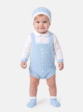 Baby Rafi Collection 4-piece Spanish Knitted Set - Baby Blue