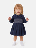 Girl Marissa Collection Smocked Dress Baby & Toddler - Navy Blue