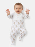 Baby Grow Rocking Horse Collection with Peter Pan Collar - Beige