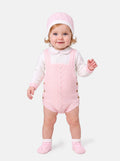 Baby Rafi Collection 4-piece Spanish Knitted Set - Baby Pink