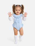 Baby Girl Dolores Collection 2-piece Spanish Romper Set - Baby Blue