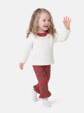 Baby Girl Holiday Angel Collection 2-piece Set - White & Red