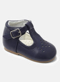 Baby Boy Buckle Strap Shoes Aaron Collection - Navy