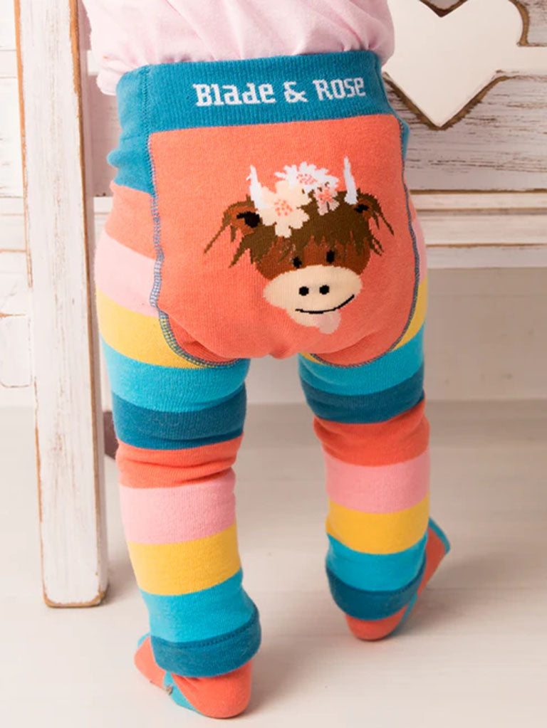 Baby BLADE & ROSE 2-piece Set Bonnie Highland Cow Top + Leggings