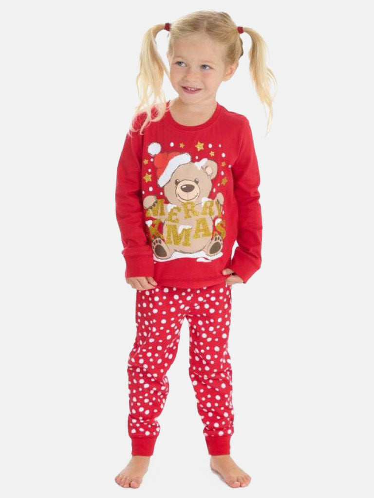 Baby Unisex Christmas Long 2-piece Pyjama Set - Red
