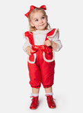Baby Girl Clara Collection Spanish Dungarees - Red