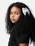 Baby Girl Crown with Bow Handmade Hairclip - White