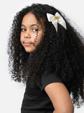 Baby Girl Crown with Bow Handmade Hairclip - Ivory