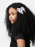 Baby Girl Pearl with Bow Handmade Hairclip - Grey
