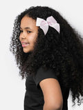 Baby Girl Pearl with Bow Handmade Hairclip - Baby Pink
