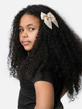 Baby Girl Pearl with Bow Handmade Hairclip - Beige