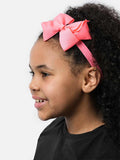 Baby Girl Satin Bow Headband - Pink