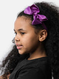 Baby Girl Satin Bow Headband - Violet
