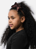 Baby Girl Satin Bow Headband - Brown