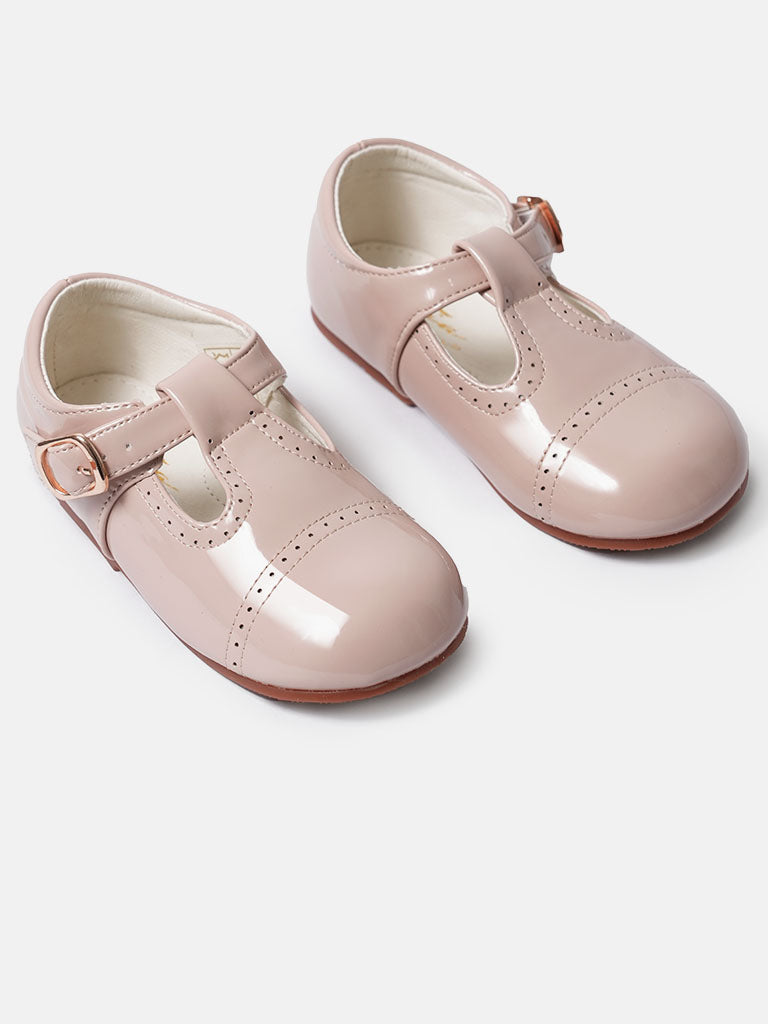 Baby Girl Buckle Strap Shoes TIA Collection - Rose Pink