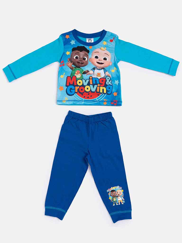 Cocomelon Baby Boy Long Pyjama Set-Blue