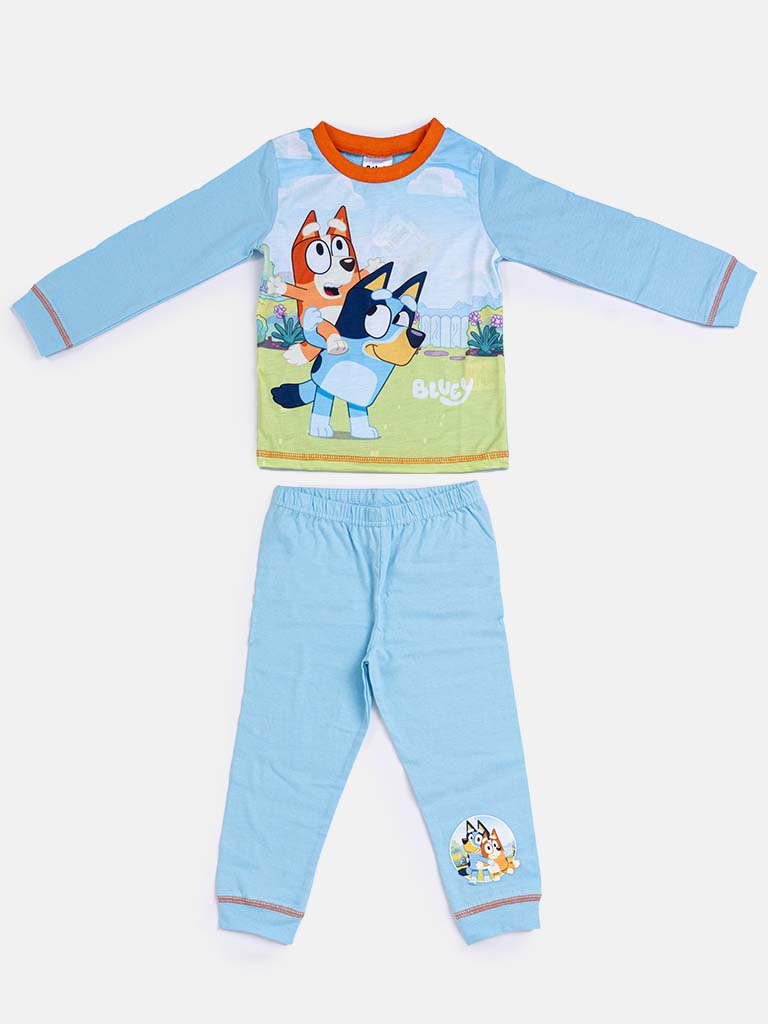 BLUEY Baby Boy Long Pyjama Set-Baby Blue