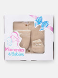 Baby Unisex Palma 3-piece Knitted Gift Box Set - Beige