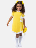 Baby Girl Paloma Collection Knitted Spanish Dress & Bonnet Set - Yellow