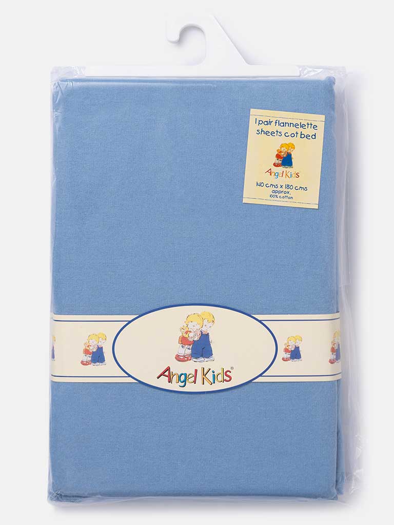 Baby Angel Kids Cotton Fitted Sheets -Blue