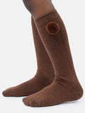 Baby Boy Vibrant Pom-pom Knee Socks - Brown