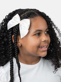 Baby Girl Vibrant Satin Bow Hairclip - Cream/Ivory