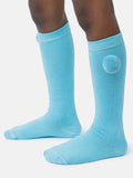 Baby Boy Vibrant Pom-pom Knee Socks - Sky Blue