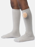 Baby Boy Vibrant Pom-pom Knee Socks - Jaguar / Champagne