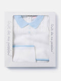 Baby Boy 3-piece Little Gentleman Knitted Gift Box Set - White