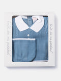 Baby Boy 3-piece Little Gentleman Knitted Gift Box Set - Blue