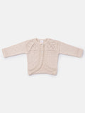Baby Girl Diamond Knit Bolero - Beige