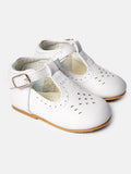 Baby Boy Buckle Strap Shoes Aaron Collection - White