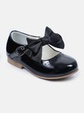Baby Girl Mary-Jane Shoes Abbey Collection With Bow - Black
