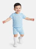 Baby Boy Felipe Collection 2-piece Spanish Knitted Set - Baby Blue