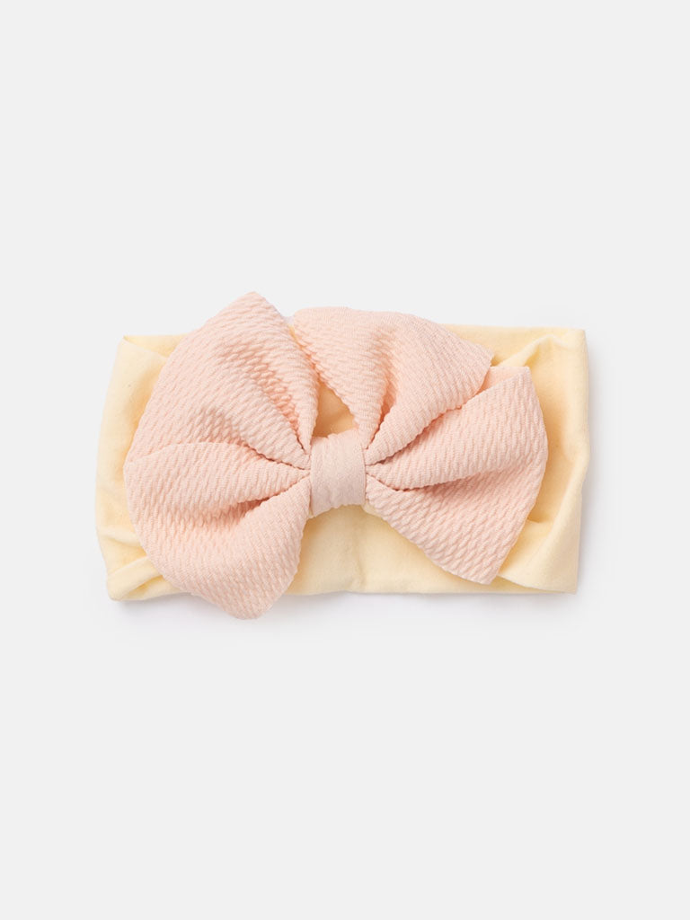 Baby Girl Texture Bow Hairband - Spring Tones